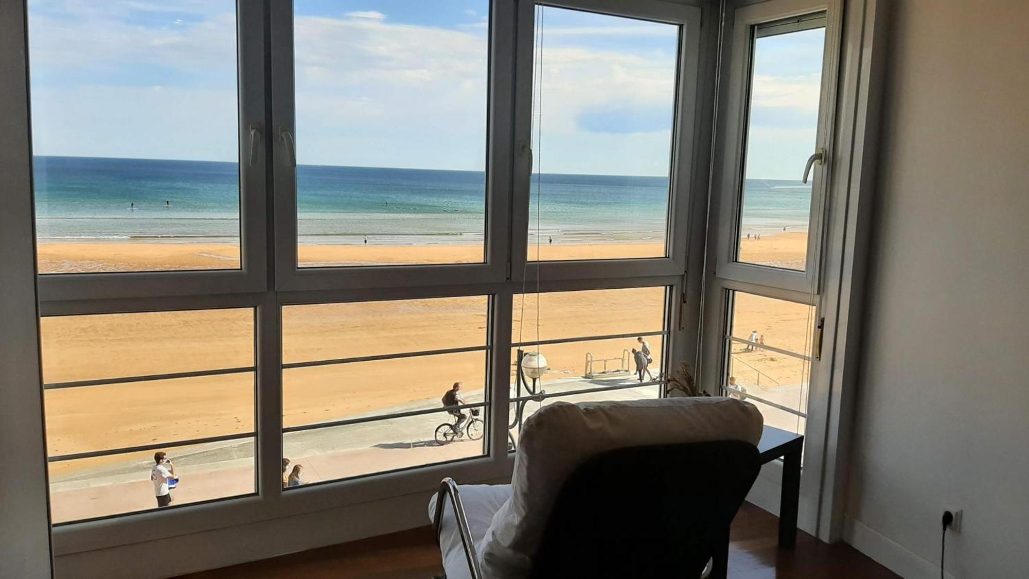 Ferienwohnung Egona - Baneru 3 Vivienda En 1 Linea De Playa Centro Ciudad Zarautz Exterior foto